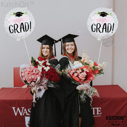 Graduation Decorations 2026 | Big Congrats Grad Balloons - 18 Inch | Congratulations Balloons for 2026 Graduation Decorations | Graduation Party Decorations 2026, KatchOn