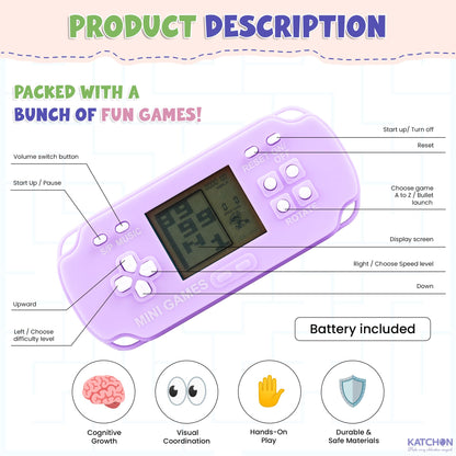 KatchOn, Video Game Birthday Party Favors for Kids - Pack of 12, Mini Video Game Console Keychain for Boys & Girls 10-12, Classroom Prizes, Birthday Supplies | Kid Party Favors Small, Christmas Gifts