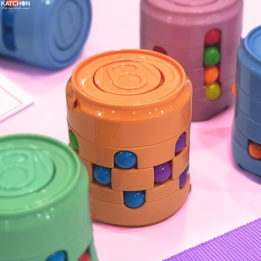 KatchOn, Rotating Fidget Toys  Pack of 12 | Magic Bean Puzzle Cube and Fidget Spinners for Kids, Adults | Fidget Toys Bulk, Classroom Prizes,Goodie Bag Stuffers, Birthday party favors for kids 8-12