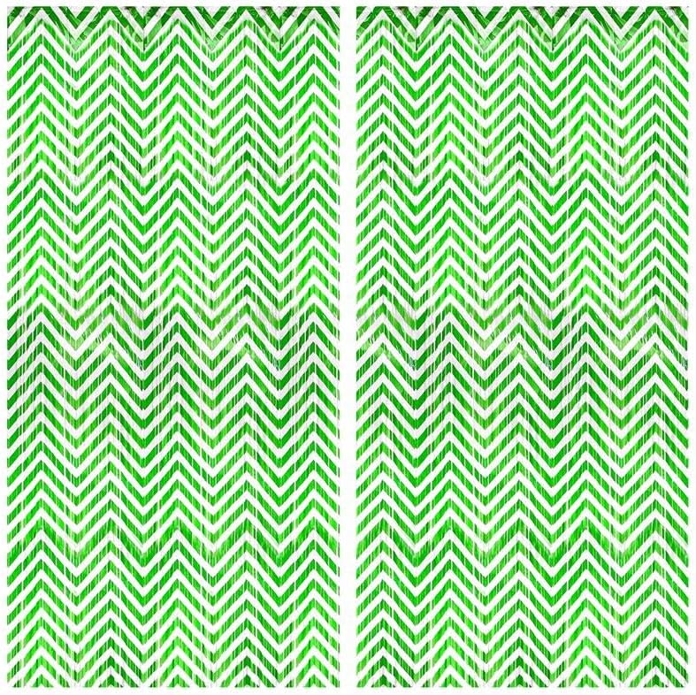 KatchOn, Green & White Foil Fringe Curtains - 3.2x6.5 Feet, Pack of 2 - St Patricks Day, Graduation