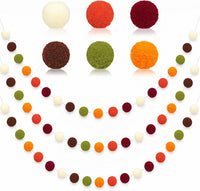 KatchOn, Pom Pom Garland - Pack of 3 for Fall Decorations, Fall Decor