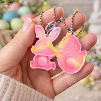 katchon easter pop fidget keychains pack of 24 easter basket stuffers easter egg fillers mini bubbles party favors easter party favors easter party supplies easter gifts