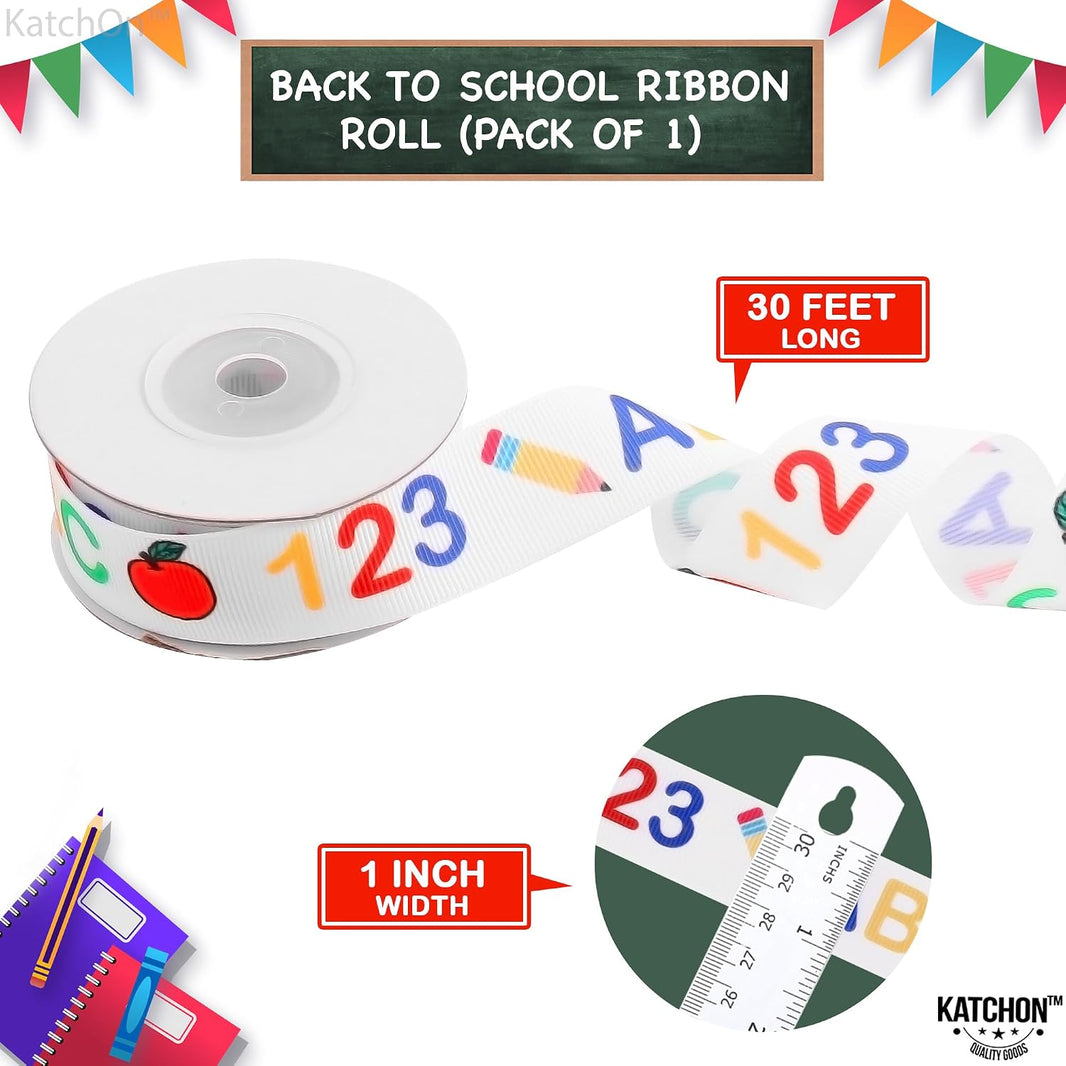 KatchOn Back to School Ribbon for Crafts - 30 Feet, Back to School Supplies