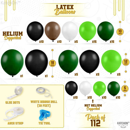 KatchOn, 131 Pcs Football Balloon Arch Kit - Football Party Supplies | Touch Down Balloons, Football Balloons, Football Party Decorations | Football Party Favors, Football Birthday Party Decorations