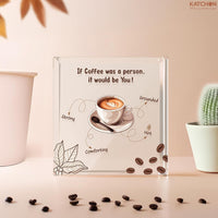 KatchOn, Acrylic Coffee Lover Gift - Valentines Day Gifts for Her, Him, Galentines Gifts for Friends, Girlfriend, Boyfriend | Birthday Gift for Women, Men, Mom, Dad | Office Decor for Women