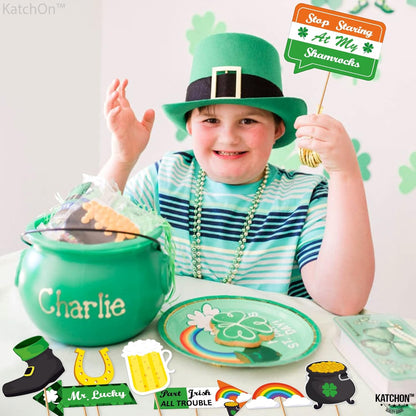 KatchOn, St Patricks Day Photo Booth Props - Pack of 38, St Patricks Day Decorations | St Patricks Day Photo Props, St Patricks Day Selfie Props, Saint Patricks Day Decorations | St Patricks Day Décor