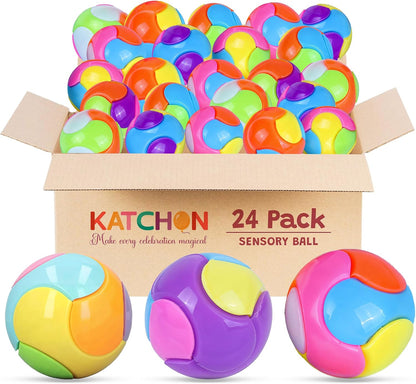 KatchOn, 24Pcs Sensory Fidget Puzzle Ball for Kids | Puzzle Ball, Fidget Ball Puzzle Brain Teaser Fidget Toy for Boys & Girls Birthday Party Educational Toys, Puzzles for Kids Ages 4-6