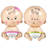 KatchOn, Baby Gender Reveal Balloon Set - 32 Inch, Pack of 2 | Gender Reveal Decorations | Boy and Girl Balloons, Twin Baby Shower Decorations | Boy Or Girl Balloon
