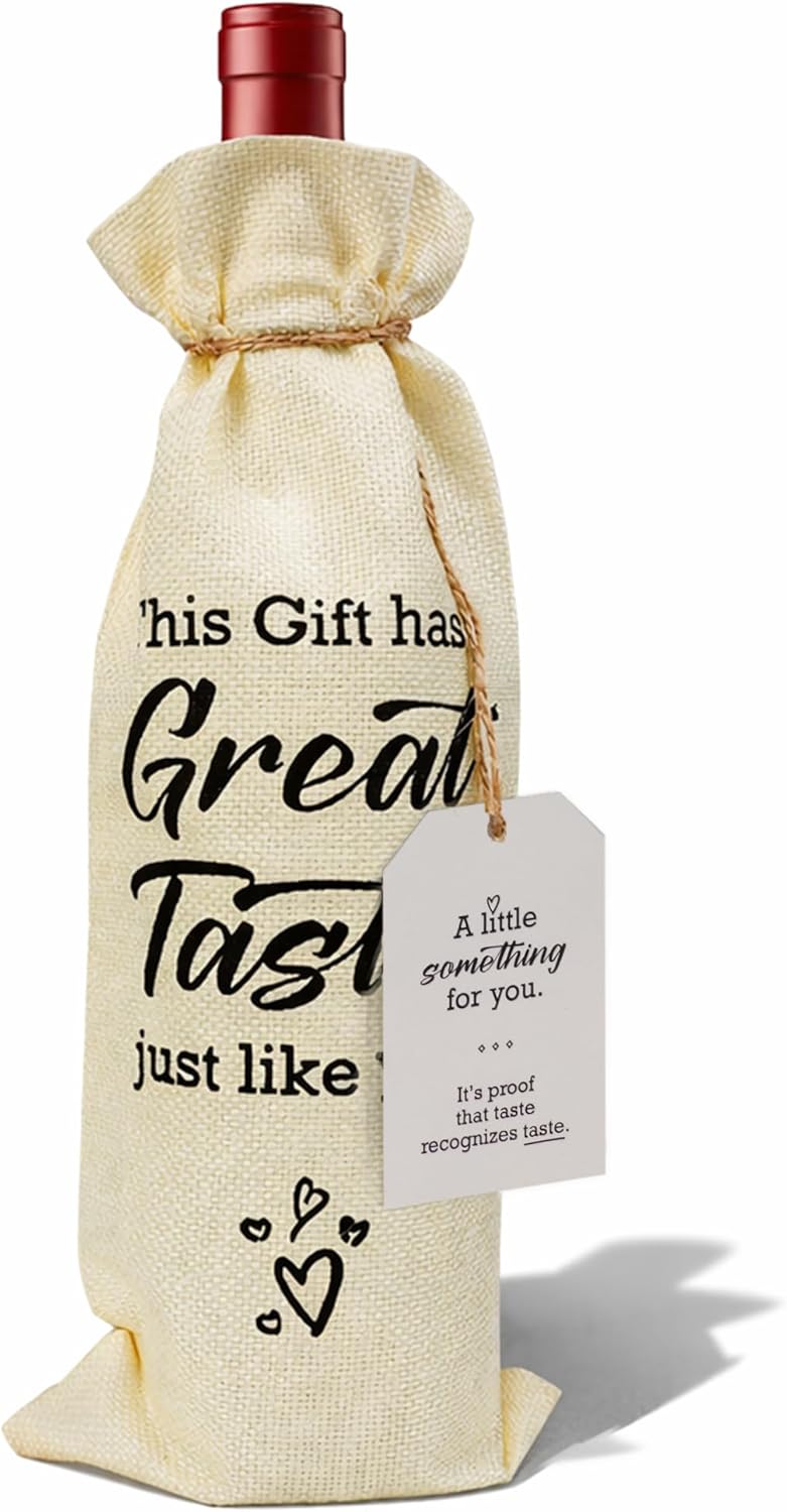 KatchOn, Graduation Wine Bag with Tag – 12 Pack Burlap Wine Bags for Wine Bottles Gifts | Wine Bottle Gift Bags, Wine Gift Bags for Wine Bottles | Graduation Gifts 2026, Gift for Her & Him