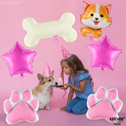 KatchOn, Big Dog Balloons for Dog Party - 28 Inch, Pack of 6 | Puppy Balloons For Puppy Themed Birthday Party Decorations | Lets Pawty Birthday Decoration | Lets Pawty | Dog Birthday Party Supplies