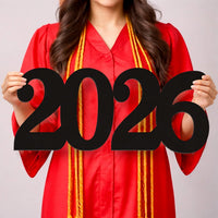 KatchOn, Large 2026 Wooden Sign Black - 8 Inch | Grad 2026 Sign for Black Graduations Decorations 2026 | Class of 2026 Photo Props, 2026 Numbers for Class of 2026 Decorations