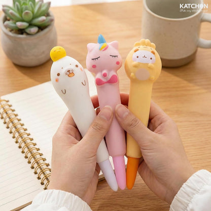 KatchOn Squishy Pen Gifts for Classroom, Pack of 3, Kawaii Pens