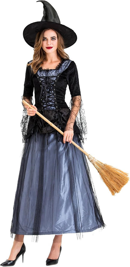 KatchOn Halloween Witch Costume for Women With Black Hat | Wicked Witches Cosplay for Adults