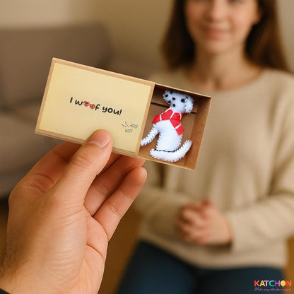 KatchOn, I Woof You Mini Matchbox Gift  | Dog Lover Gifts for Anniversary, Birthday | Cute Small Surprise Box | Animal Lover Gift for Her, Him | Christmas Gifts for Animal Lovers