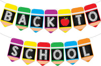 KatchOn Pre Strung Back To School Banner - 10 Feet, Classroom Decor