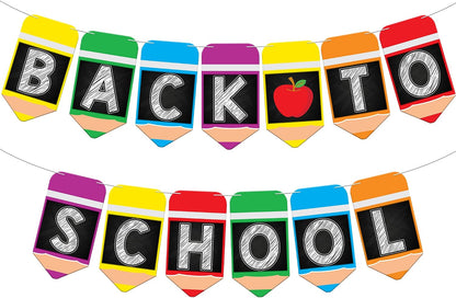 KatchOn Pre Strung Back To School Banner - 10 Feet, Classroom Decor
