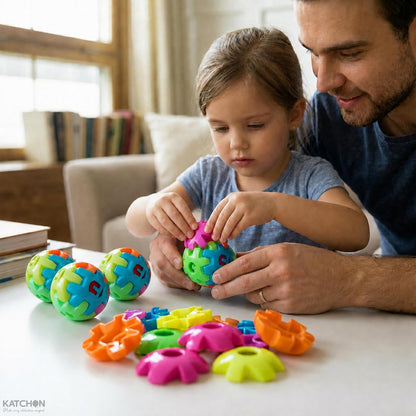 KatchOn, 3D Puzzle Ball Brain Teasers for Kids - Pack of 12 | Fidget Ball Puzzle for Kids 4-8, Prizes for Classroom, Goodie Bag Stuffers, Educational Toys for Birthday Party, Back to School Gifts