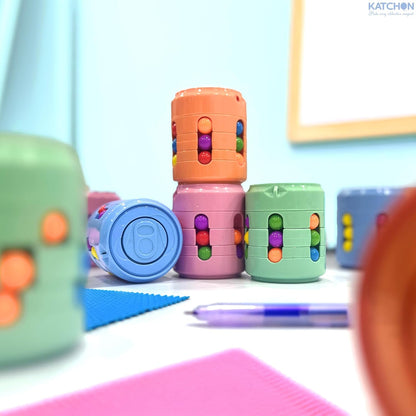 KatchOn, Rotating Fidget Toys  Pack of 12 | Magic Bean Puzzle Cube and Fidget Spinners for Kids, Adults | Fidget Toys Bulk, Classroom Prizes,Goodie Bag Stuffers, Birthday party favors for kids 8-12