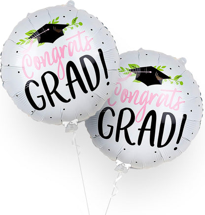 Graduation Decorations 2026 | Big Congrats Grad Balloons - 18 Inch | Congratulations Balloons for 2026 Graduation Decorations | Graduation Party Decorations 2026, KatchOn
