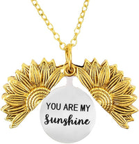 KatchOn, Sunflower Necklaces for Women – You Are My Sunshine Necklace, Hidden Message Pendant | Valentines Day Gifts for Her, Birthday Gifts for Women, Mom, Daugther, Girlfriend | Galentines Gifts