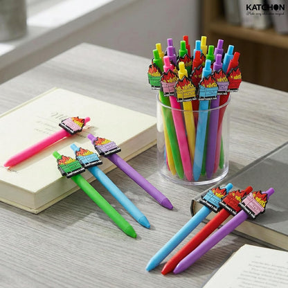 KatchOn 24PCS Dumpster Fire Pen Gifts for Coworker Positive Funny