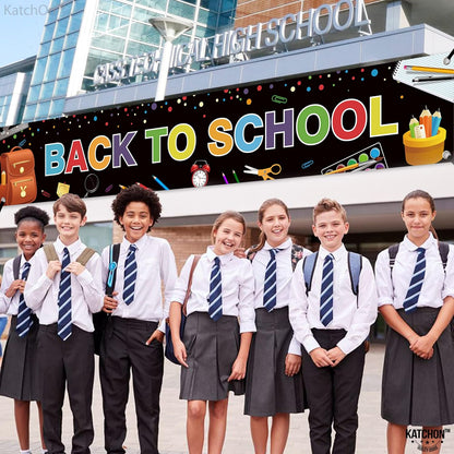 KatchOn Back To School Banner - 120x20 Inch, Back To School Decorations
