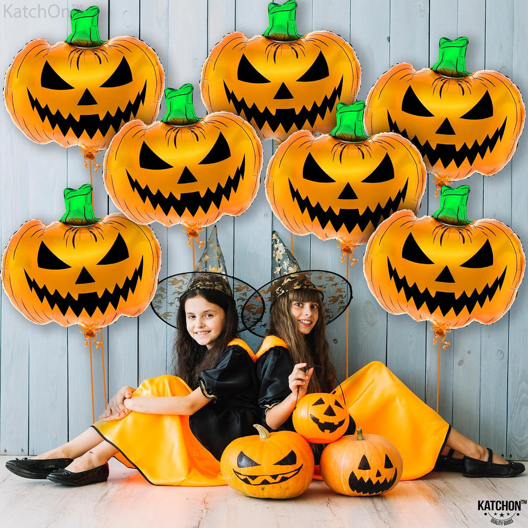 KatchOn Scary Halloween Pumpkin Balloons 30 Inch
