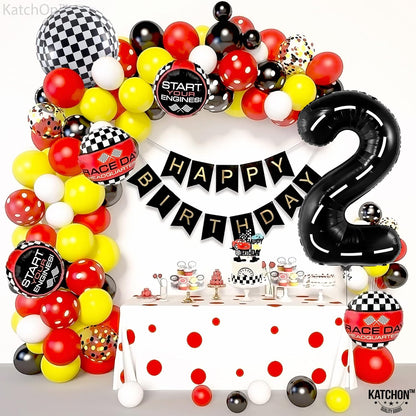 KatchOn, Giant Two Fast Balloons - 40 Inch | Number 2 Balloon for Two Fast Birthday Decorations | Two Fast Party Decorations, 2 Fast Birthday Decorations | Two Fast Two Curious Birthday Decorations