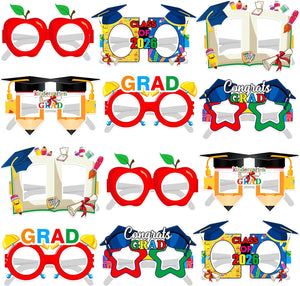 KatchOn Graduation Decorations 2026 | Graduation Glasses 2026 - Pack 12 | Kindergarten Grad Party Supplies for Classroom, Graduation Props | Class Of 2026 Decorations, Preschool Graduation Decoration