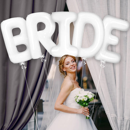 KatchOn, Giant Bride Balloons White - 40 Inch | Bachelorette Party Decorations | White Bride Balloon for Bridal Shower Decorations | Bridal Shower Balloon | Bachelorette Balloons