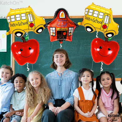 KatchOn Back to School Balloons Set - Pack of 5, Classroom Décor