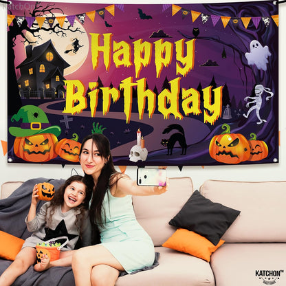 KatchOn Perfect for Halloween Birthday Party Decorations & Backdrop
