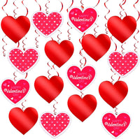 KatchOn, Red Hearts Swirls Valentines Hanging Decorations - Pack of 30, No DIY | Valentines Day Decorations Indoor, Hanging Hearts Decorations | Hanging Valentines Day Decorations | Valentines Décor