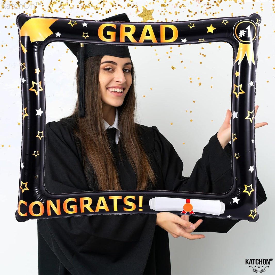 KatchOn, Inflatable Graduation Photo Booth Frame 2026 - Big, 30 Inch | Graduation Photo Booth Props 2026 | Graduation Props 2026 for Photoshoot | Graduation Decorations 2026, Grad Party Supplies