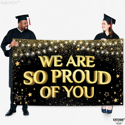 KatchOn, Graduation Hanging Swirls - Pack of 46 | Graduation Hanging Decorations 2024 Graduation Party Decorations | Black and Gold Graduation Decorations 2024 | Graduation Decorations Class of 2024