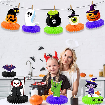 KatchOn Halloween Honeycomb Centerpieces, Pack of 9