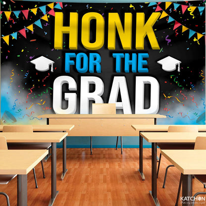 KatchOn, Honk for The Grad Banner - Xtralarge, 72x44 Inch | Honk for The Graduate, Graduation Decorations 2026 | Graduation Banner for Graduation Decorations Class of 2026 Graduation Backdrop