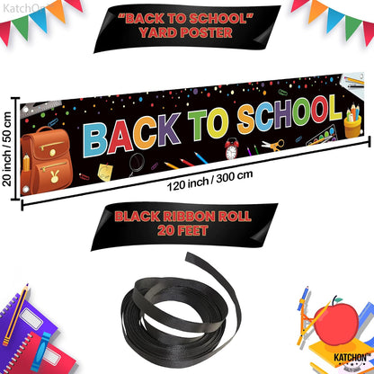 KatchOn Back To School Banner - 120x20 Inch, Back To School Decorations