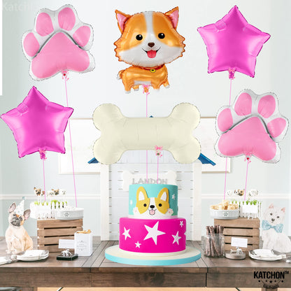 KatchOn, Big Dog Balloons for Dog Party - 28 Inch, Pack of 6 | Puppy Balloons For Puppy Themed Birthday Party Decorations | Lets Pawty Birthday Decoration | Lets Pawty | Dog Birthday Party Supplies