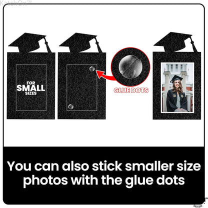 KatchOn, Black Graduation Photo Banner 2025 - Large, 10 Feet | Felt Class of 2025 Banner for Grad Decorations 2025 | Graduation Decorations 2025 | Grad Picture Display