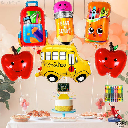 KatchOn Back to School Balloons Set – Pack of 6, Classroom Decor