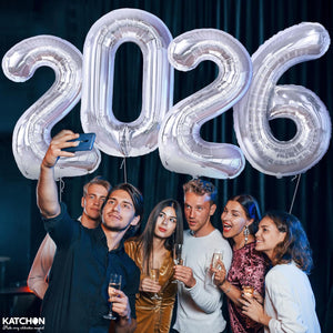 Silver Graduation Decorations 2026 | Giant, 42 Inch, Foil 2026 Graduation Balloons Class of 2026 Decorations | 2026 Balloons Number, Graduation Party Decorations | Prom Decorations 2026