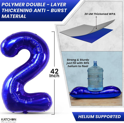 KatchOn, Blue 2026 Balloons Graduation - Huge, 42 Inch | 2026 Blue Balloons | 2026 Foil Balloons | 2026 Graduation Decorations Class of 2026 Balloons | Graduation Balloons