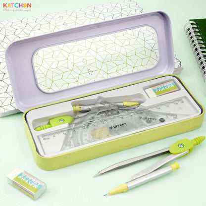 KatchOn Geometry Set for Students - 8 Pieces, Back to School Supplies