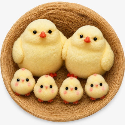 KatchOn, 6Pcs Big Chick Squishy Fidget Toys - 3.15 Inch | Handmade Ultra Soft Chick Squishy Kit, Cute Fidget Toys Silicone Squeeze Toys for Kids & Adults Stress Relief Cute Sensory Toys(Chicken)