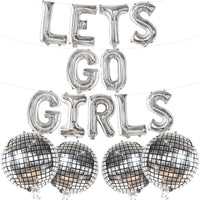 KatchOn, Lets Go Girls Balloons Set - 22 Inch, Pack of 15 | Bachelorette Balloons, Last Disco Bachelorette Party Decorations | Disco balloons, disco Party Decorations | Lets Go Girls Party Decor