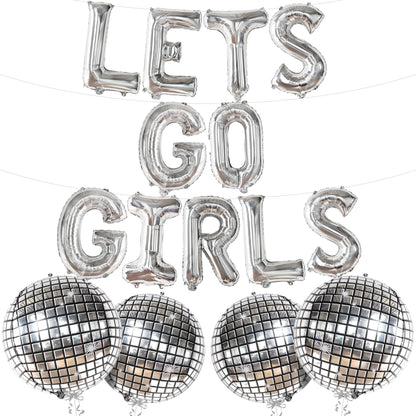 KatchOn, Lets Go Girls Balloons Set - 22 Inch, Pack of 15 | Bachelorette Balloons, Last Disco Bachelorette Party Decorations | Disco balloons, disco Party Decorations | Lets Go Girls Party Decor