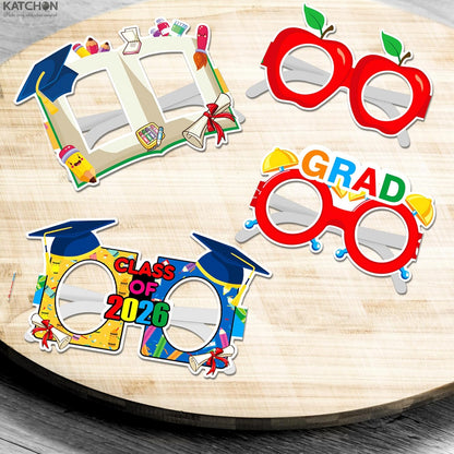 KatchOn Graduation Decorations 2026 | Graduation Glasses 2026 - Pack 12 | Kindergarten Grad Party Supplies for Classroom, Graduation Props | Class Of 2026 Decorations, Preschool Graduation Decoration