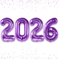 Graduation Decorations 2026 | Giant Purple 2026 Number Balloons - 42 Inch | Graduation Balloons | 2026 Balloon Numbers | Purple Balloon for Graduation | Graduation Party Supplies 2026, Katchon