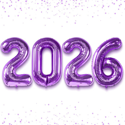 Katchon, Graduation Decorations 2026 | Giant Purple 2026 Number Balloons - 42 Inch | Graduation Balloons | 2026 Balloon Numbers | Purple Balloon for Graduation | Graduation Party Supplies 2026
